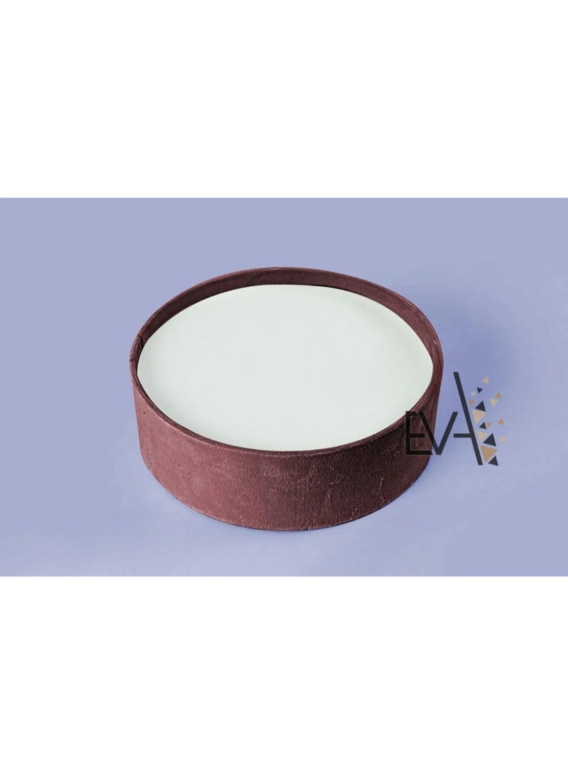 Eva Round Velvet Tray for Serving Chocolates and Sweets - Image 2